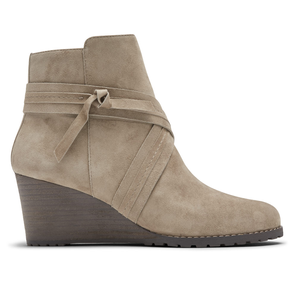 Botas Rockport Mulher Cinzentas - Hollis X-Strap - 09526GKIV